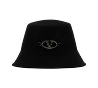 Valentino Garavani - Felt Bucket Hat - Femme - Accessoires - Noir - Taille: 56 CM