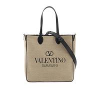 Valentino Garavani, Femme, Sacs, Beige, Taille: ONE Size Toile Iconographe Reversible Tote Bag