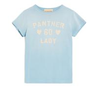 Valentino Garavani, Femme, Tops, Bleu, Taille: 40 FR T-shirt en coton imprimé