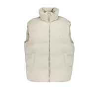 Valentino Garavani - Gilet Crème en Nylon à Capuche avec VLogo - Homme - Vestes - Beige - Taille: L