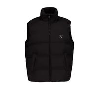 Valentino Garavani - Gilet Noir à Capuche en Nylon - Homme - Vestes - Noir - Taille: XL