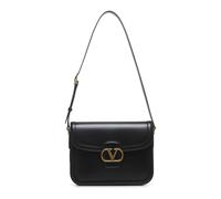 Valentino Garavani, Homme, Sacs, Noir, Taille: ONE Size Sac bandoulière en cuir noir avec VLogo