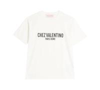 Valentino Garavani, Homme, Tops, Blanc, Taille: L T-shirt imprimé Chez Valentino
