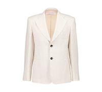 Valentino Garavani - Ivory Linen Classic-Fit Blazer - Homme - Vestes - Beige - Taille: XL