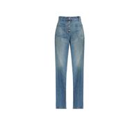 Valentino Garavani - Jean Droit Taille Haute - Femme - Jeans - Bleu - Taille: W25