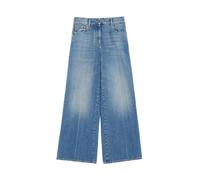 Valentino Garavani - Jean large taille haute - Femme - Jeans - Bleu - Taille: W25