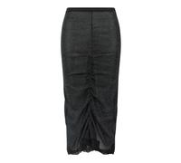 Valentino Garavani - Lace Insert Knitted Skirt - Femme - Jupes - Noir - Taille: 42 FR
