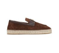 Valentino Garavani - Logo-plaque Flat Espadrilles - unisex - Chaussures - Brun - Taille: 41 EU