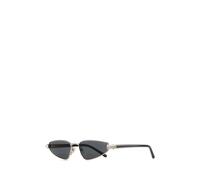 Valentino Garavani - Lunettes de soleil œil de chat 57 mm Crystal VLogo - Femme - Accessoires - Gris - Taille: ONE Size