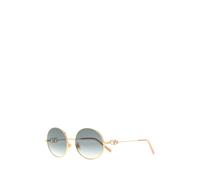 Valentino Garavani - Lunettes de soleil rondes VLogo Signature - Femme - Accessoires - Jaune - Taille: ONE Size