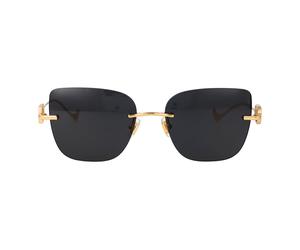 Valentino Garavani - Lunettes de soleil V Logo - Femme - Accessoires - Jaune - Taille: 54 MM