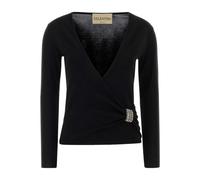 Valentino Garavani - Maglia | Broderies | W - Femme - Pulls - Noir - Taille: 36 FR