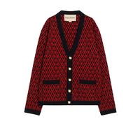 Valentino Garavani - Maglia Cardigan Corto - Homme - Pulls - Rouge - Taille: M