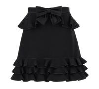 Valentino Garavani - Mini-jupe Crepe Couture - Femme - Jupes - Noir - Taille: 38 FR