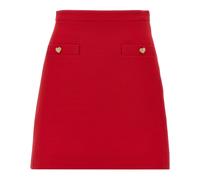 Valentino Garavani - Mini-jupe Crepe Couture - Femme - Jupes - Rouge - Taille: 38 FR