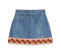 Valentino Garavani - Mini-jupe en denim - Femme - Jupes - Bleu - Taille: 38 FR