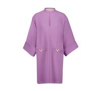 Valentino Garavani - Mini Robe Lilas Col en V Soie - Femme - Robes - Violet - Taille: 38 FR