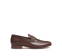 Valentino Garavani - Mocassins chaîne VLogo marron Antique Brass - Homme - Chaussures - Brun - Taille: 40 1/2 EU