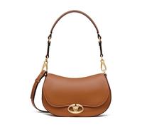 Valentino Garavani - Ohval Small Shoulder Bag - Femme - Sacs - Brun - Taille: ONE Size