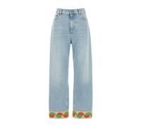 Valentino Garavani, Femme, Jeans, Bleu, Taille: W26 Pantalon en denim