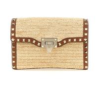 Valentino Garavani - Petit sac bandoulière Rockstud en raphia - Femme - Sacs - Beige - Taille: ONE Size