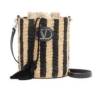 Valentino Garavani - Petit sac seau en raphia rayé - Femme - Sacs - Multicolore - Taille: ONE Size