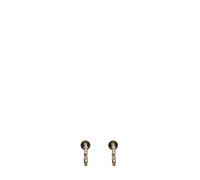 Valentino Garavani - Petites Boucles d'Oreilles Créoles VLogo Signature - Femme - Accessoires - Jaune - Taille: ONE Size