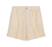 Valentino Garavani - Pleated Linen Blend Shorts - Homme - Shorts - Jaune - Taille: L