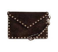 Valentino Garavani - Pochette en cuir Rockstud - Femme - Sacs - Brun - Taille: ONE Size