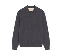Valentino Garavani - Wool Polo With VLogo Embroidery - Homme - Tops - Gris - Taille: L