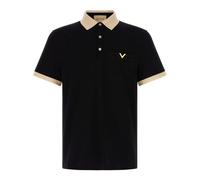 Valentino Garavani - Polo en piqué de coton - Homme - Tops - Noir - Taille: S