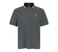 Valentino Garavani - Polo en Piqué de Coton Rayé VLogo - Homme - Tops - Bleu - Taille: M
