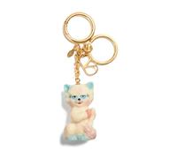 Valentino Garavani - Porte-Clés Chat Doré Touche Élégante - Femme - Accessoires - Jaune - Taille: ONE Size
