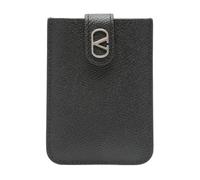 Valentino Garavani - Portefeuille en cuir noir avec bouton pression - Homme - Accessoires - Noir - Taille: ONE Size