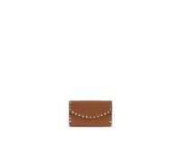 Valentino Garavani - Portefeuille en cuir Rockstud - Femme - Accessoires - Brun - Taille: ONE Size