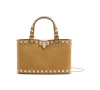 Valentino Garavani - Portefeuille Rockstud avec chaîne - Femme - Sacs - Beige - Taille: ONE Size