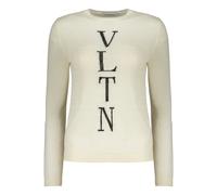 Valentino Garavani - Pull à col rond et manches longues - Femme - Pulls - Beige - Taille: 36 FR