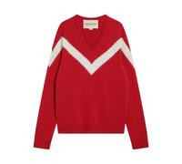 Valentino Garavani - Pull col en V - Homme - Pulls - Rouge - Taille: M