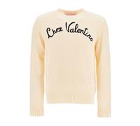 Valentino Garavani - Pull Col Rond Brodé Chez - Homme - Pulls - Jaune - Taille: L