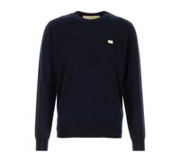 Valentino Garavani - Pull col rond en laine VLogo - Homme - Pulls - Bleu - Taille: M