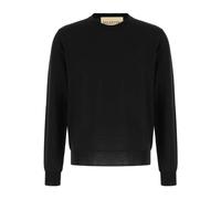 Valentino Garavani - Pull en laine avec broderie VLogo - Homme - Pulls - Noir - Taille: XL
