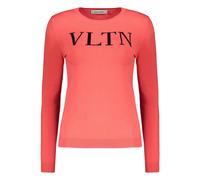 Valentino Garavani - Pull ras du cou à manches longues - Femme - Pulls - Rouge - Taille: 40 FR