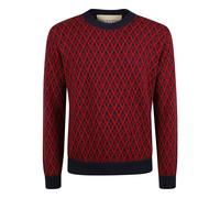 Valentino Garavani - Pull ras du cou à motif géométrique - Homme - Pulls - Multicolore - Taille: L