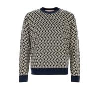 Valentino Garavani - Pull ras du cou bleu marine - Homme - Pulls - Bleu - Taille: S