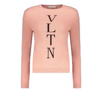 Valentino Garavani - Pull Ras du Cou en Maille Côtelée - Femme - Pulls - Rose - Taille: 38 FR
