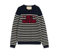 Valentino Garavani - Pull Rayé à Col Rond - Homme - Pulls - Noir - Taille: S