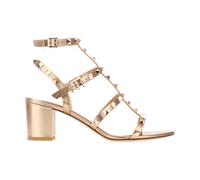 Valentino Garavani - Rockstud Buckle Sandales - Femme - Chaussures - Rose - Taille: 36 EU