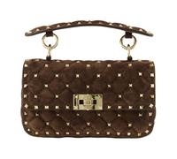 Valentino Garavani - Rockstud Spike Small Bag - Femme - Sacs - Brun - Taille: ONE Size