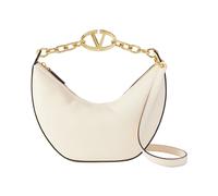 Valentino Garavani - Sac à bandoulière Vlogo Hobo en cuir ivoire - Femme - Sacs - Blanc - Taille: ONE Size
