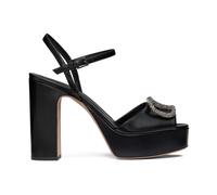 Valentino Garavani - Sandales d`été tendance - Femme - Chaussures - Noir - Taille: 37 1/2 EU